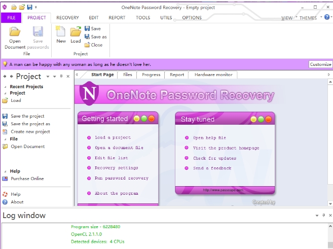 OneNote Password Recovery(密码恢复)