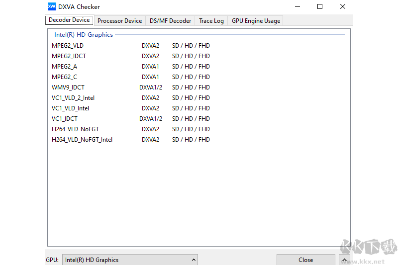 DXVA Checker(显卡检测工具)