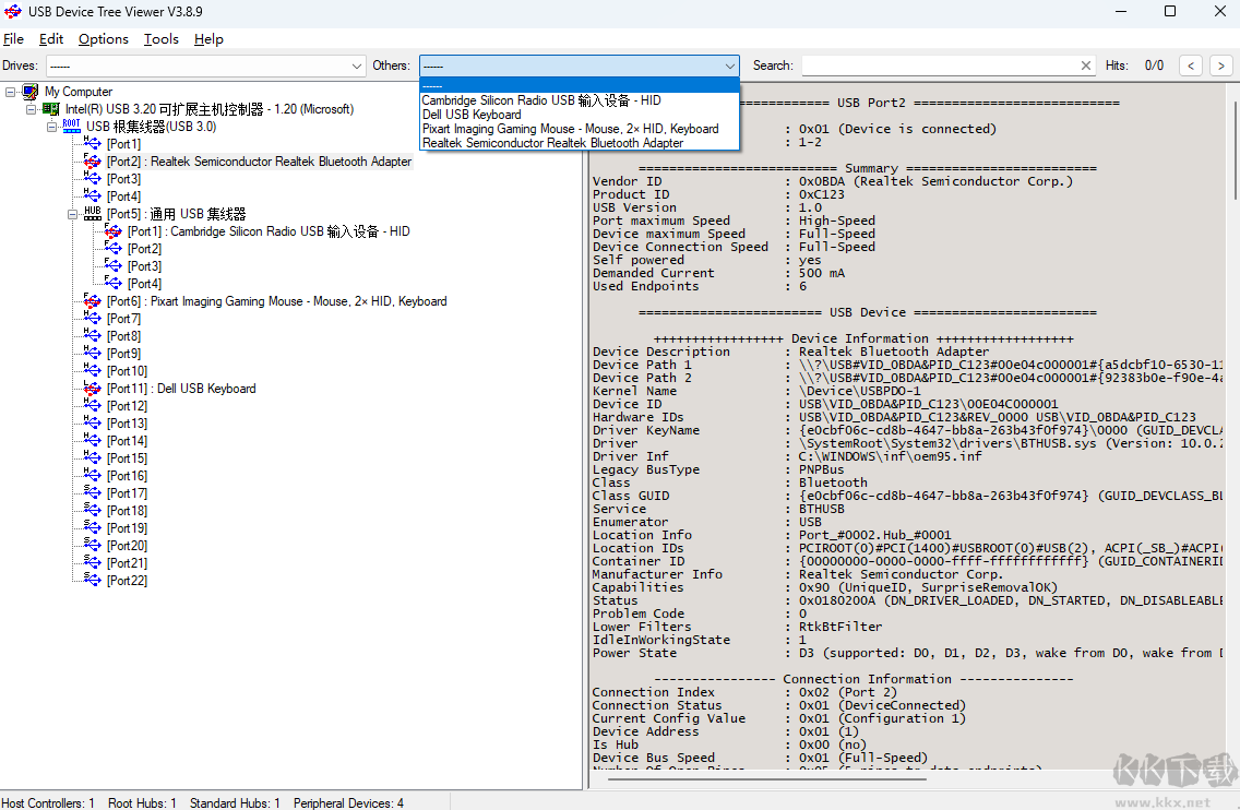 USB Device Tree Viewer最新版