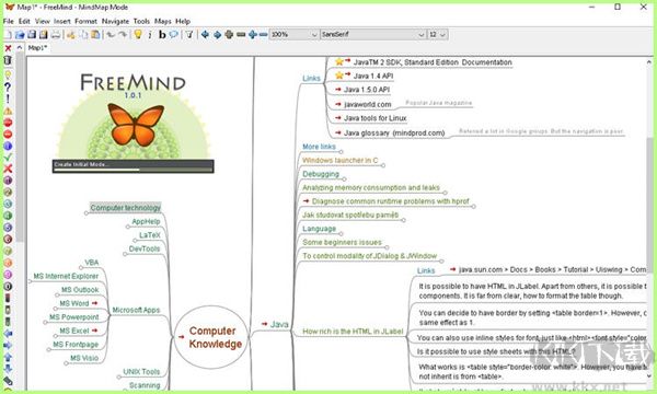 FreeMind思维导图绿色版